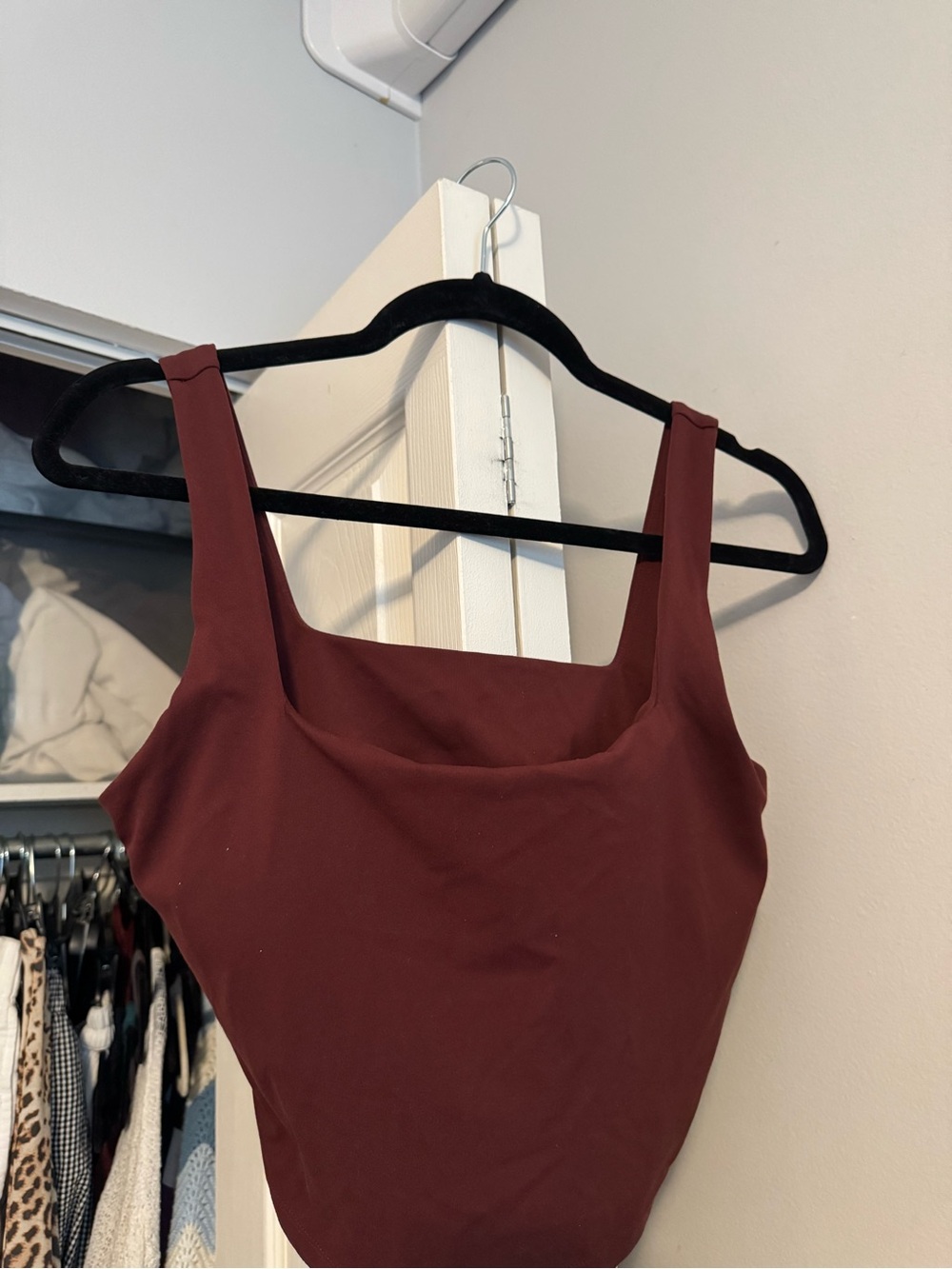 CRZ Yoga Square Neck Crop Tank & Biker Short Set